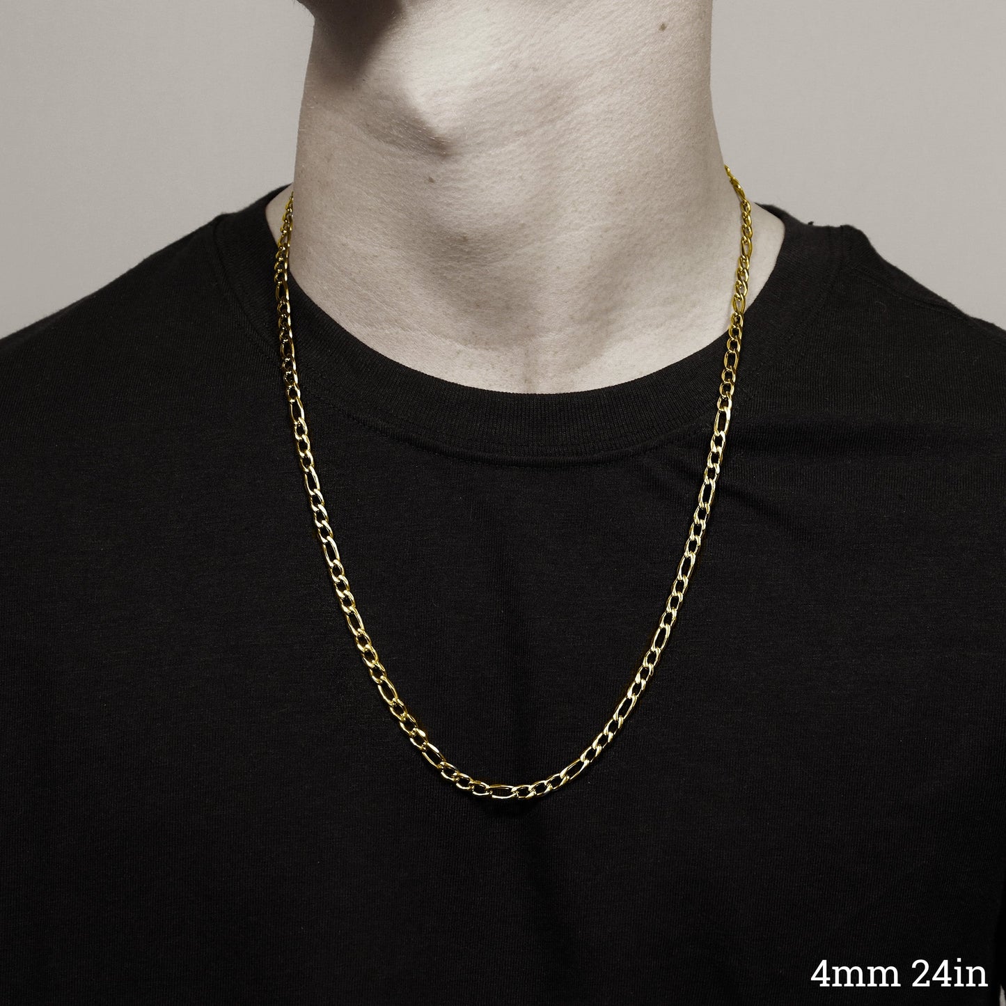 Gold Figaro Chain Necklace