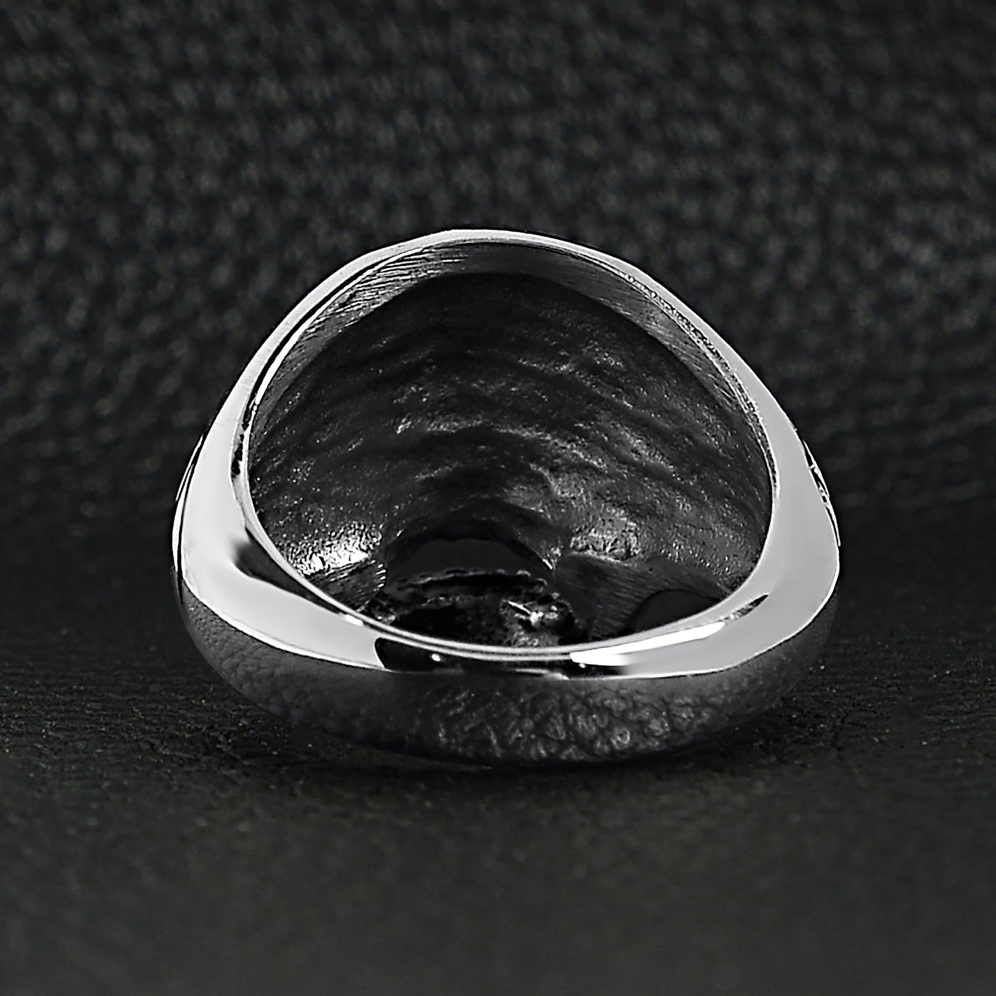 Polished Skull Stainless Steel Unisex Ring