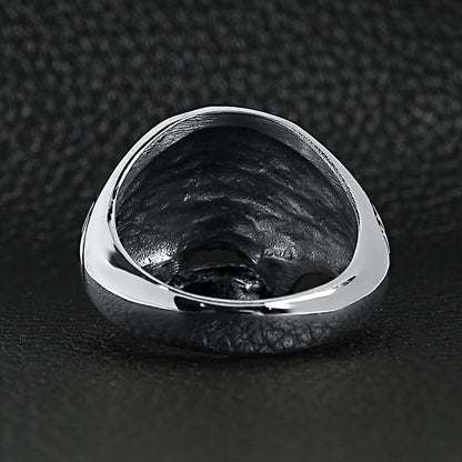 Polished Skull Stainless Steel Unisex Ring