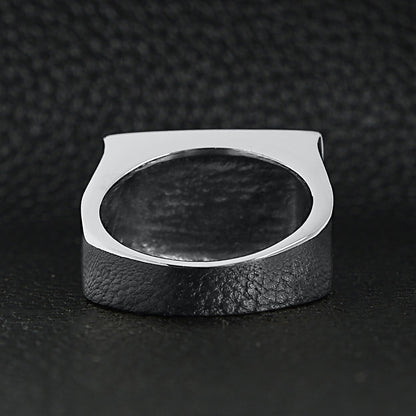 Stainless Steel Heavy Duty "HD" Signet Unisex Ring