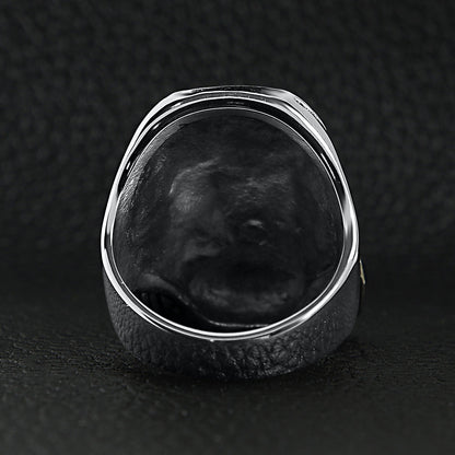 Stainless Steel Gas Mask Skull Ring