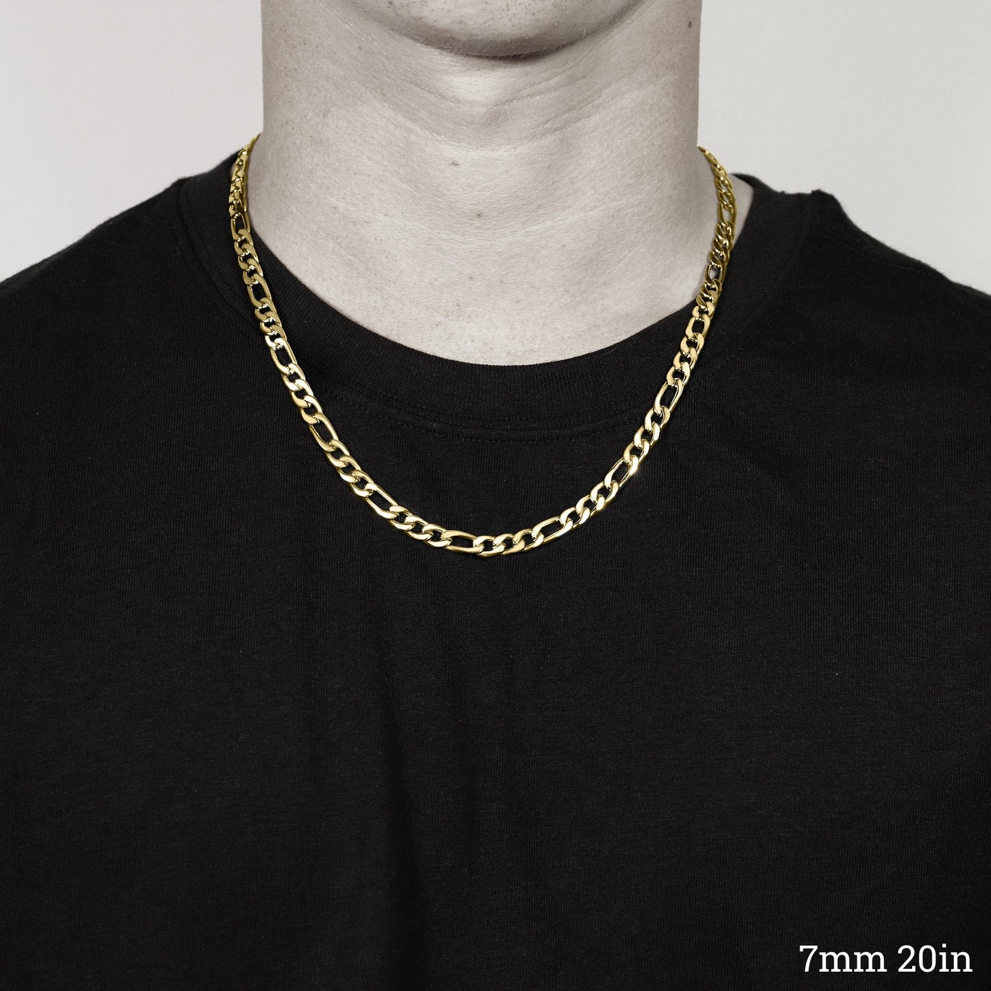 Gold Figaro Chain Necklace