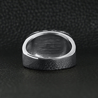 Stainless Steel "FTW" Middle Finger Signet Ring