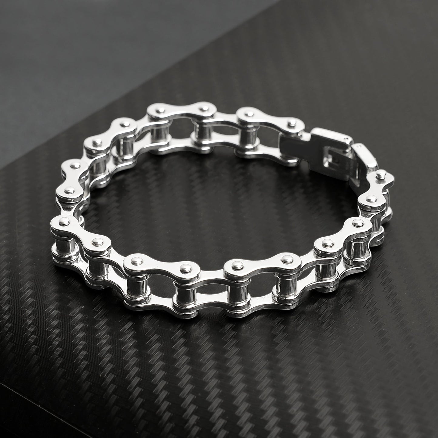 Stainless Steel Bike Chain Bracelet