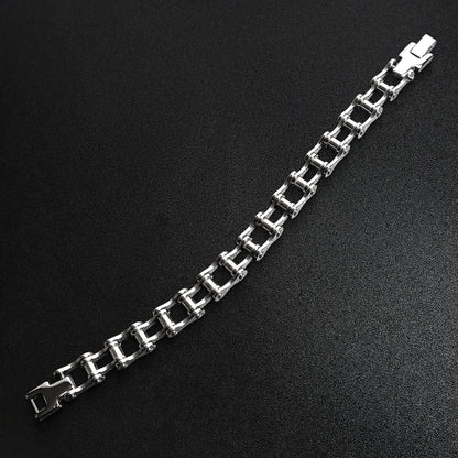 Stainless Steel Bike Chain Bracelet