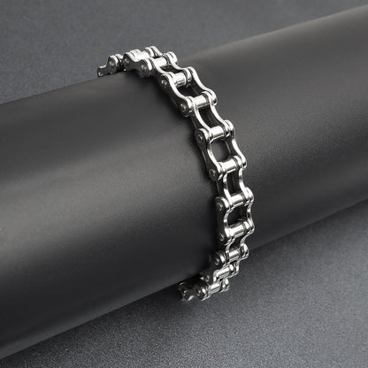 Stainless Steel Bike Chain Bracelet