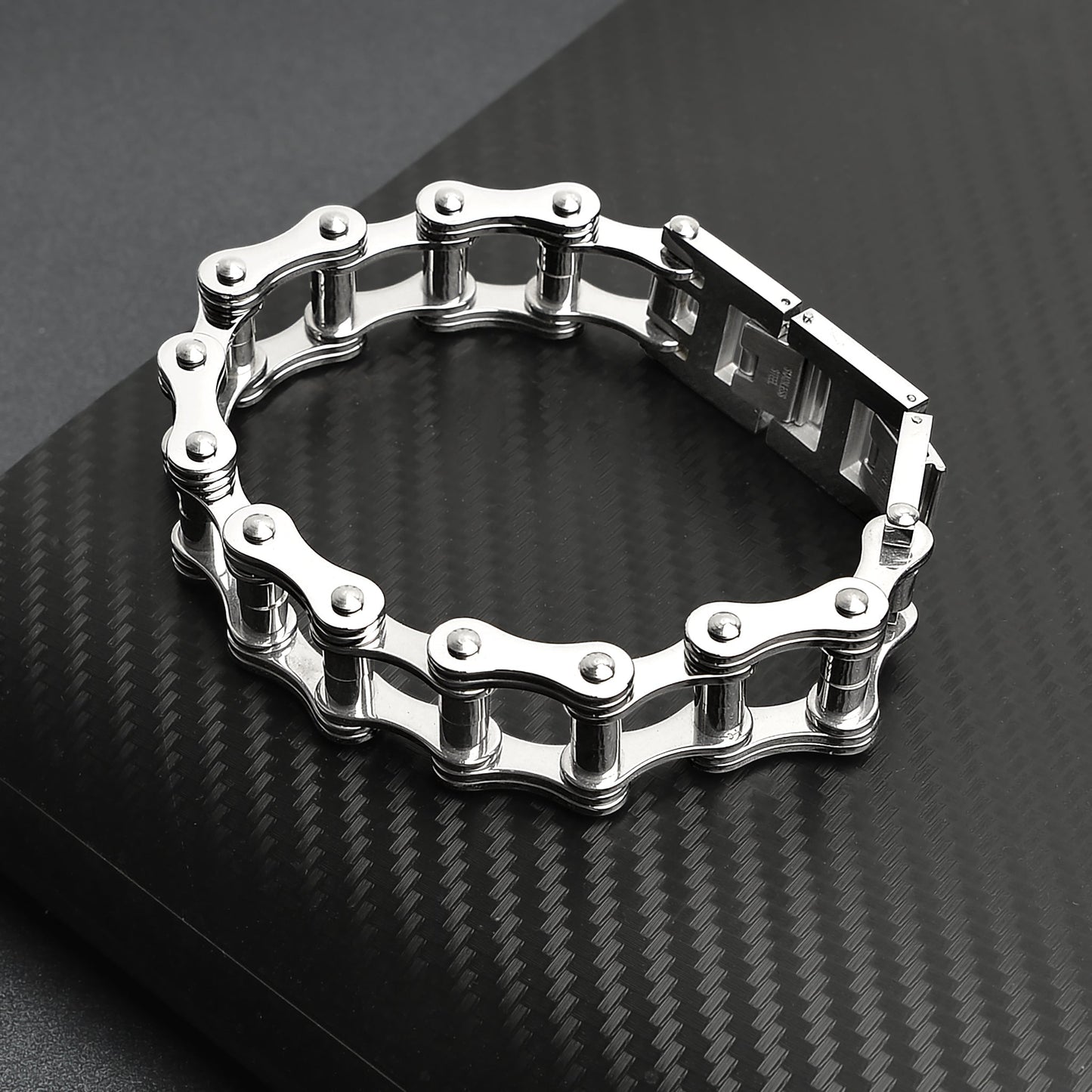 Stainless Steel Medium Bike Chain Bracelet