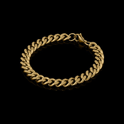 Gold Curb Chain Bracelet
