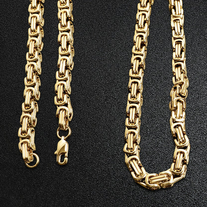 Gold Byzantine Chain Necklace