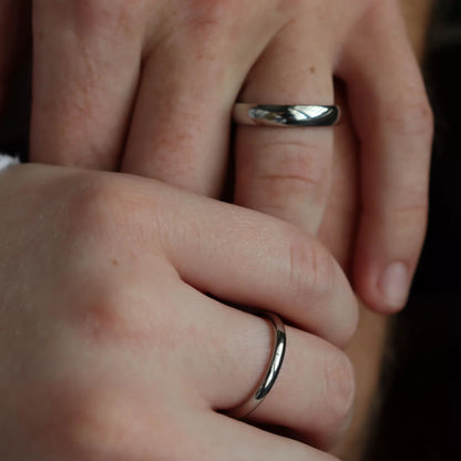 Stainless Steel Classic Band Ring