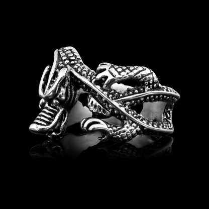 Stainless Steel Eastern Dragon Ring