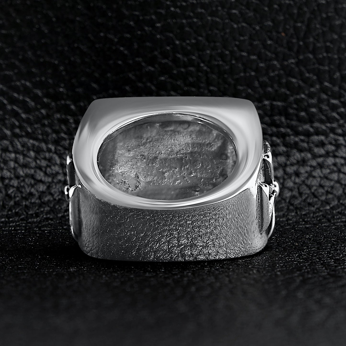 Stainless Steel Large Maltese Cross Signet Ring