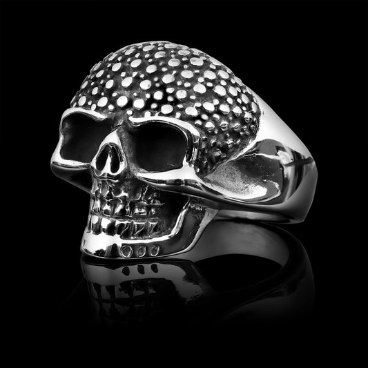 Women's Textured Skull Ring