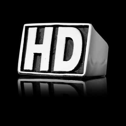 Stainless Steel Heavy Duty "HD" Signet Unisex Ring