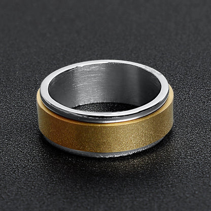 Gold Center Spinner Ring