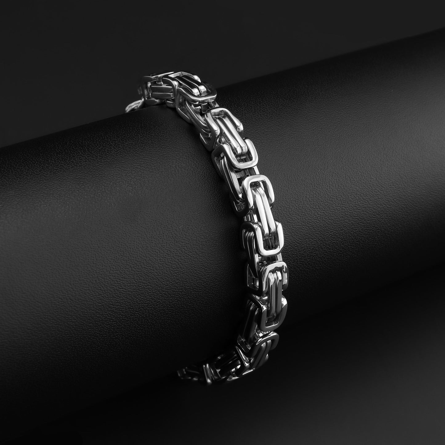 Stainless Steel Byzantine Chain Bracelet