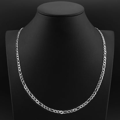 Stainless Steel Figaro Chain Necklace