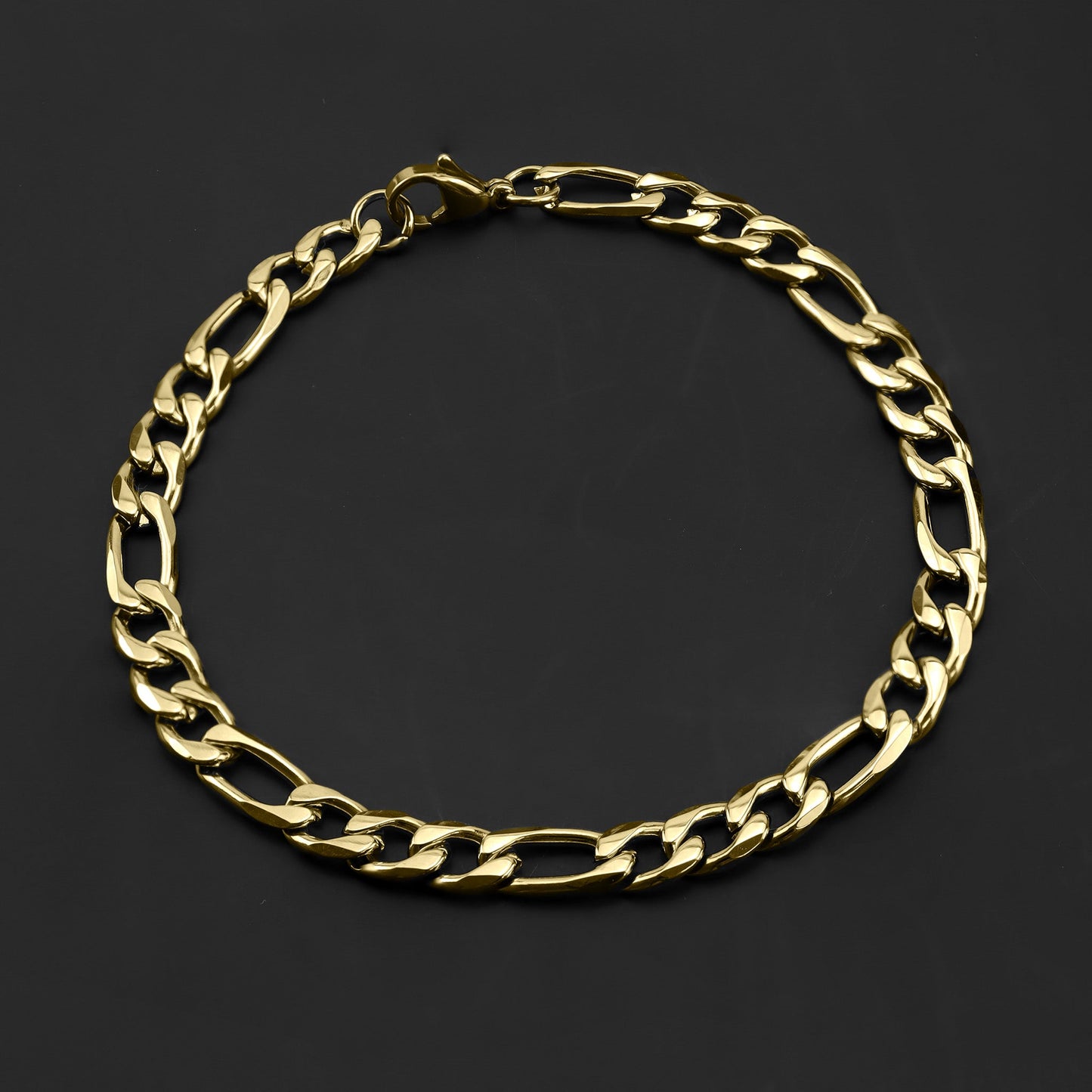 Gold Figaro Chain Bracelet