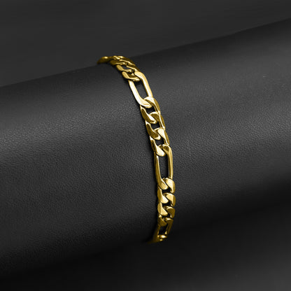 Gold Figaro Chain Bracelet