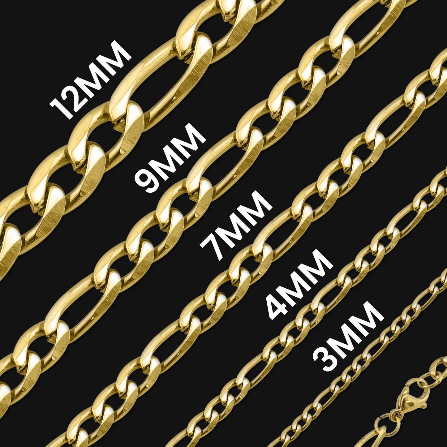 Gold Figaro Chain Necklace