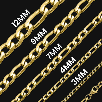 Gold Figaro Chain Necklace