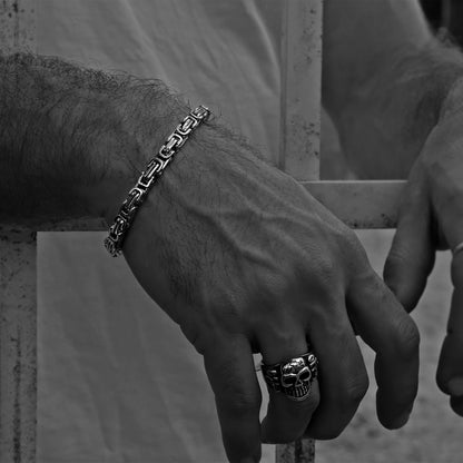 Stainless Steel Byzantine Chain Bracelet