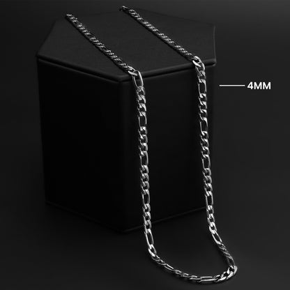 Stainless Steel Figaro Chain Necklace