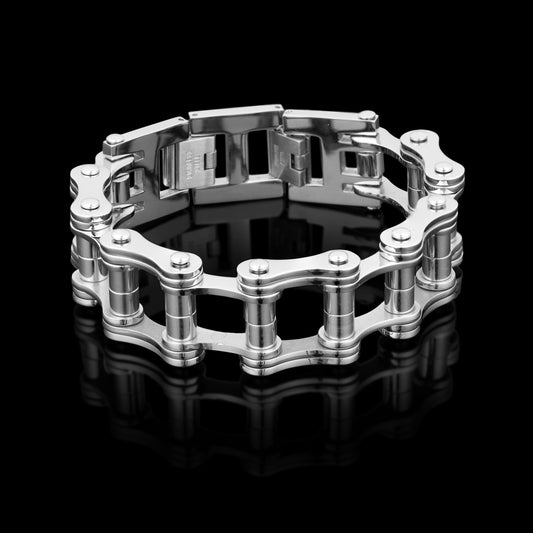 Stainless Steel Medium Bike Chain Bracelet